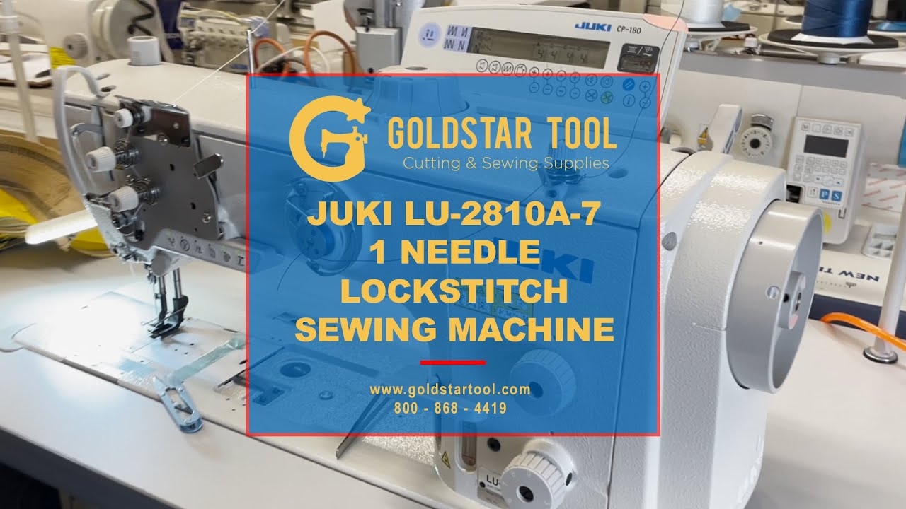 Демонстрация продукции - Швейная машина челночного стежка JUKI LU-2810A-7 - Goldstartool.com - 80...