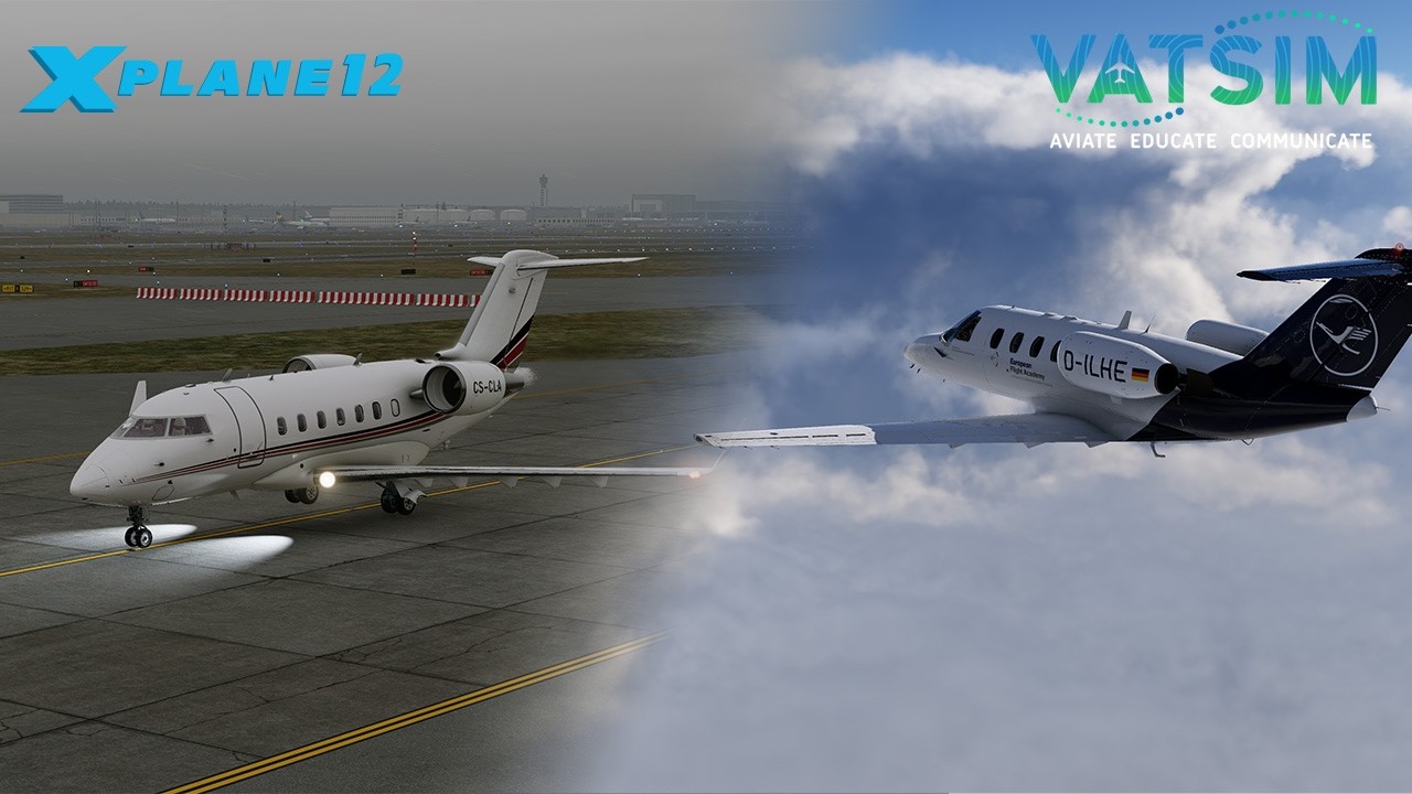 Mit Challenger und CitationJet in die Events (Vatsim)
