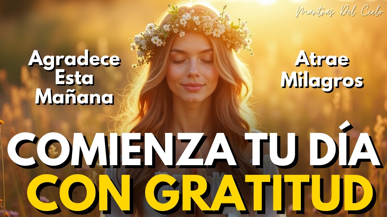 ✨ Declara Hoy: Despierto en GRATITUD y Recibo MILAGROS 💫 Afirmaciones Positivas para Empezar el Día