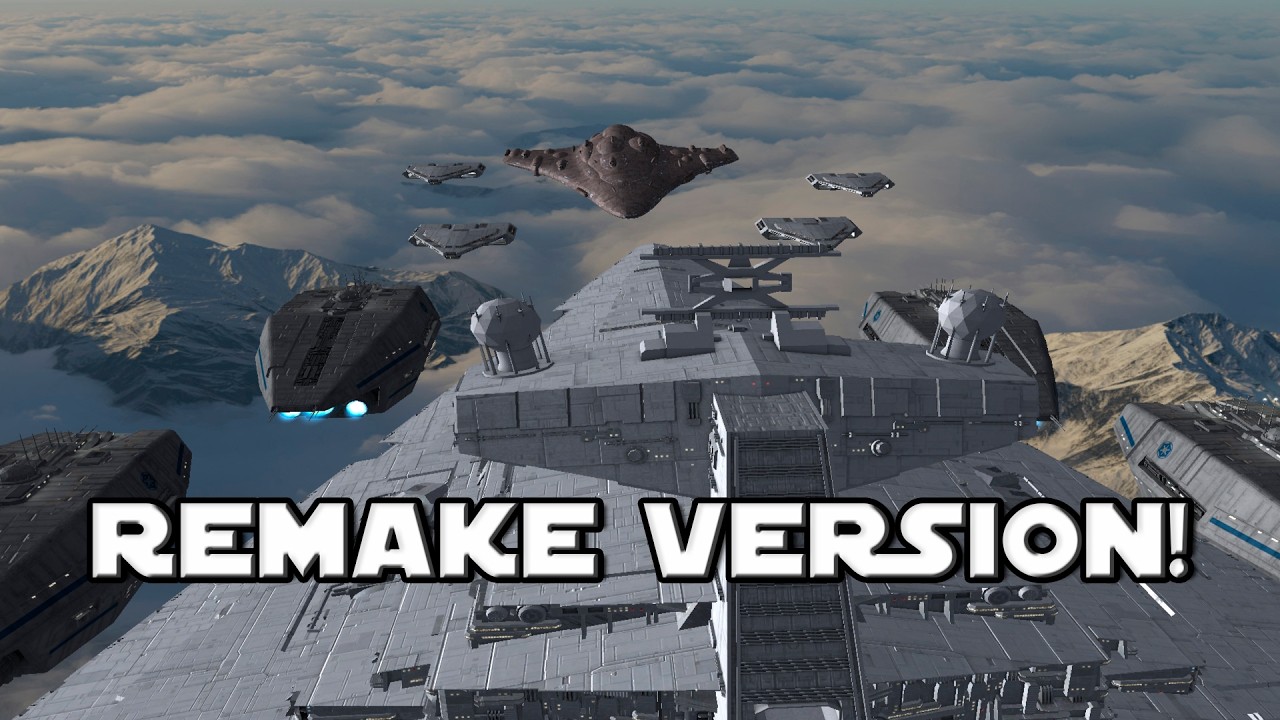 Imperial Star Destroyers vs Mon Calamari MC80 Fleet | Star Wars Empire at War Remake Battle