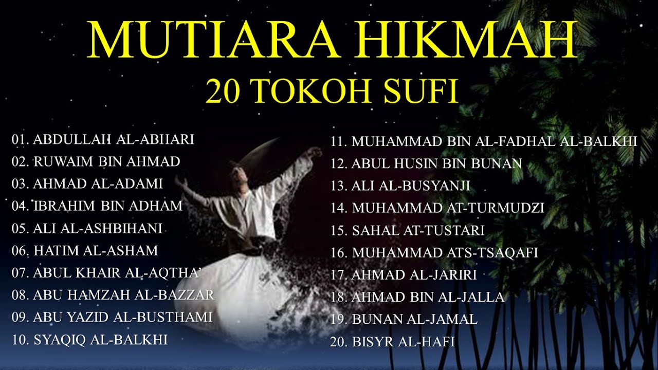 MUTIARA HIKMAH 20 TOKOH SUFI || ILMU TASAWUF