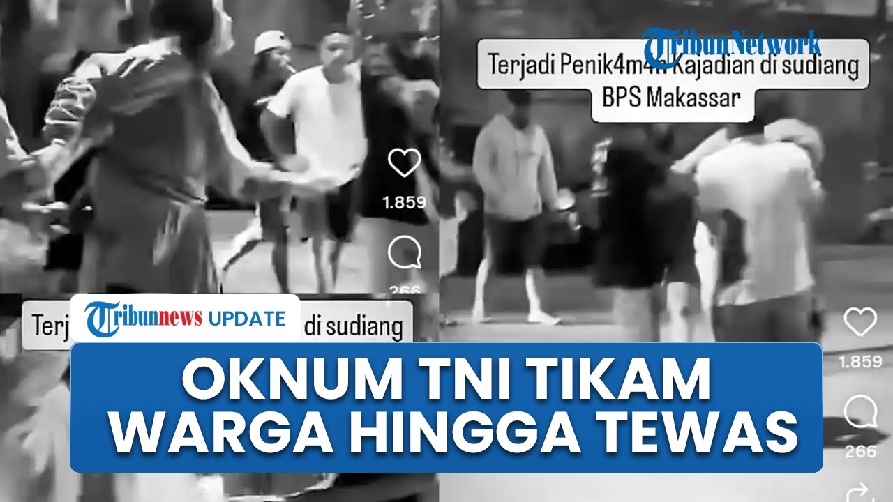 Detik-detik Oknum TNI AU Mengamuk & Tikam Pria hingga Tewas di Makassar, Pergoki Istri Selingkuh