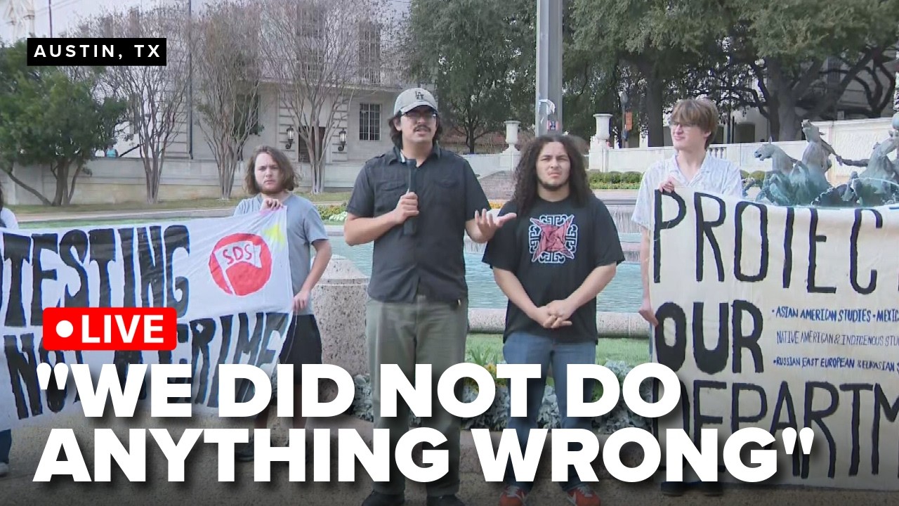 WATCH LIVE: UT student suspended for protesting on campus