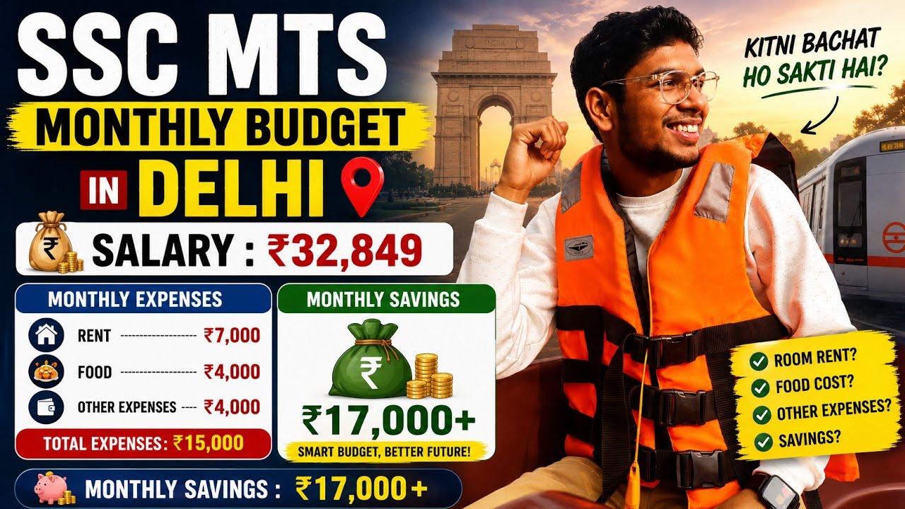 MTS SALARY💵, SAVINGS😍 & EXPENSES IN DELHI💫 #sscmtssalary #sscmts #mts #salary #ssc #sscwithnikhil