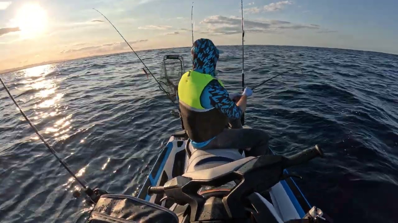 Longtail Tuna fight on the ski.