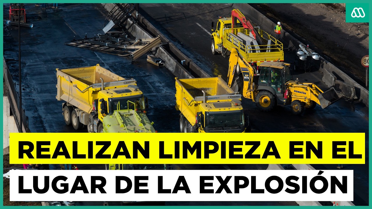 Realizan limpieza en zona de explosión: 17 heridos en estado de gravedad
