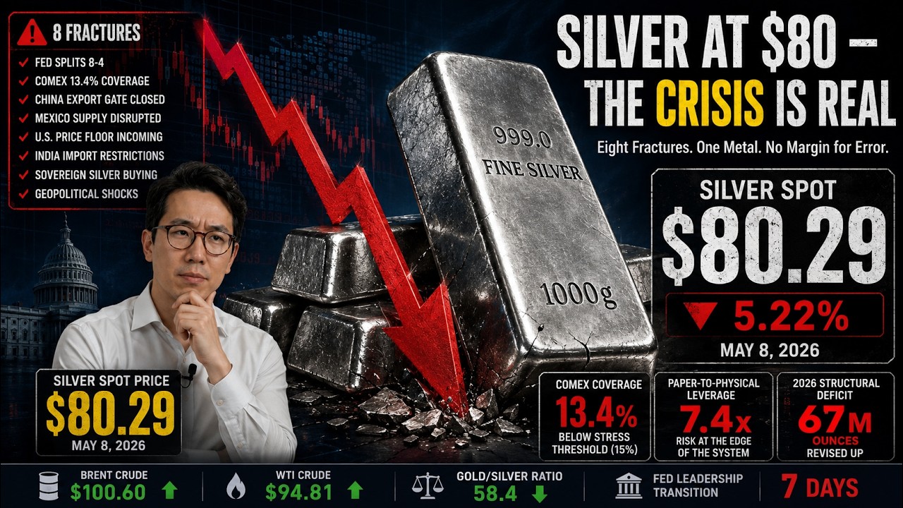 Silver Price Hits $80 While COMEX Coverage Crashes to 13.4% &mdash; 8 Fractures the Banks Won't Show You