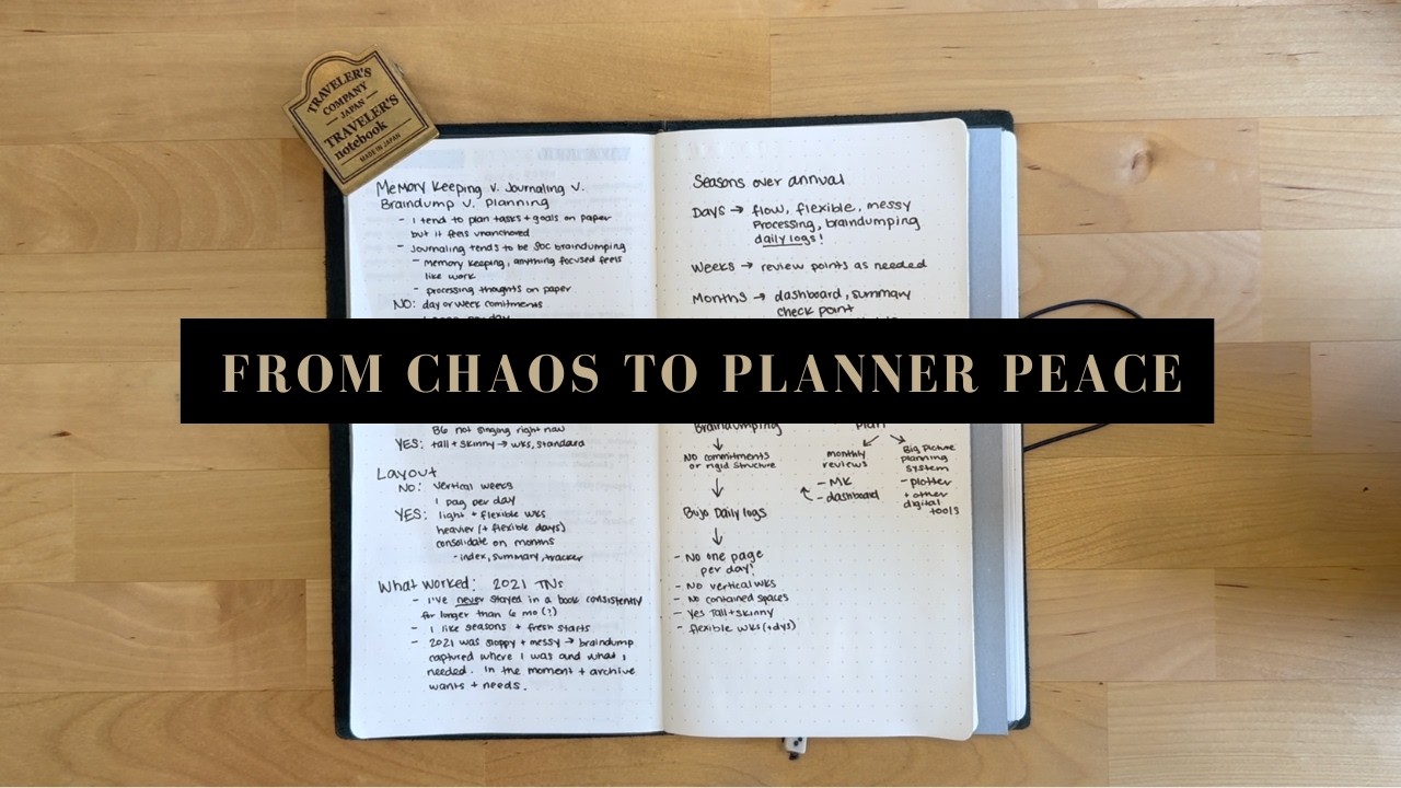 How I found peace from planner hopping this year