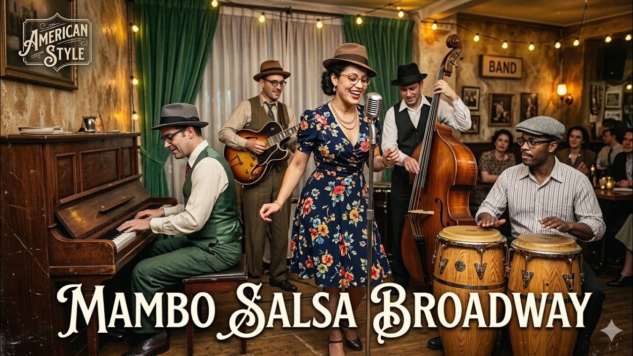 New York Nights: Mambo, Salsa & Retro Broadway Instrumental Jazz 🇺🇸🌃