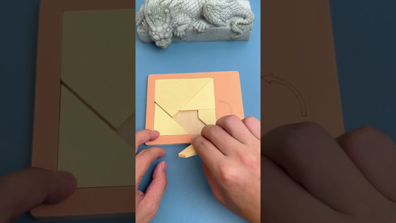 Amazing Spatial Geometry Puzzle#puzzle#iq#iqtest