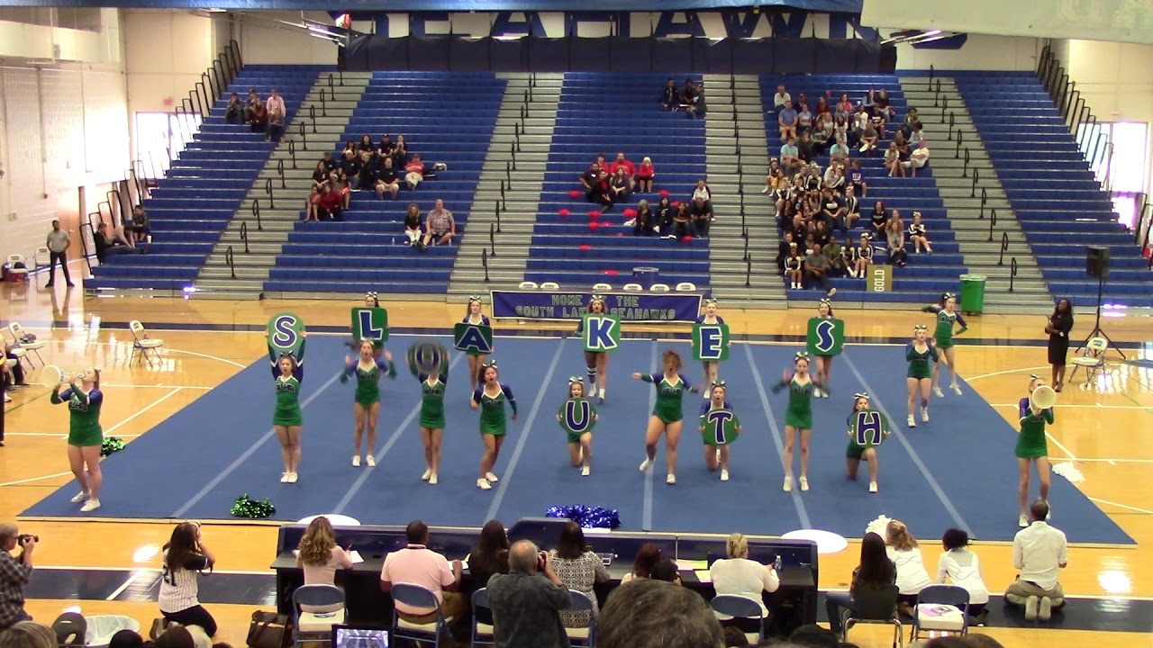 South Lakes High School at Region 6D Semi Final Cheer 2017