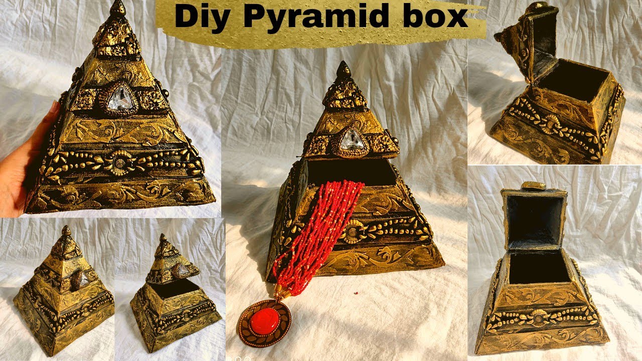 PYRAMID shaped BOX idea | DIY egyptian art