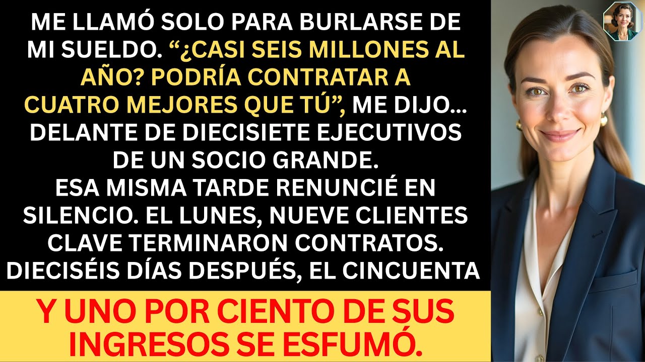 Me llamó solo para burlarse de mi sueldo — Mi renuncia hizo temblar a toda la empresa