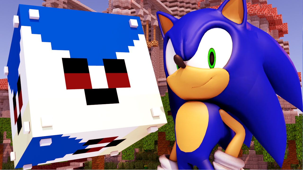 Minecraft - PIRÂMIDE INVERTIDA DE LUCKY BLOCK DO SONIC - MINI GAME PVP