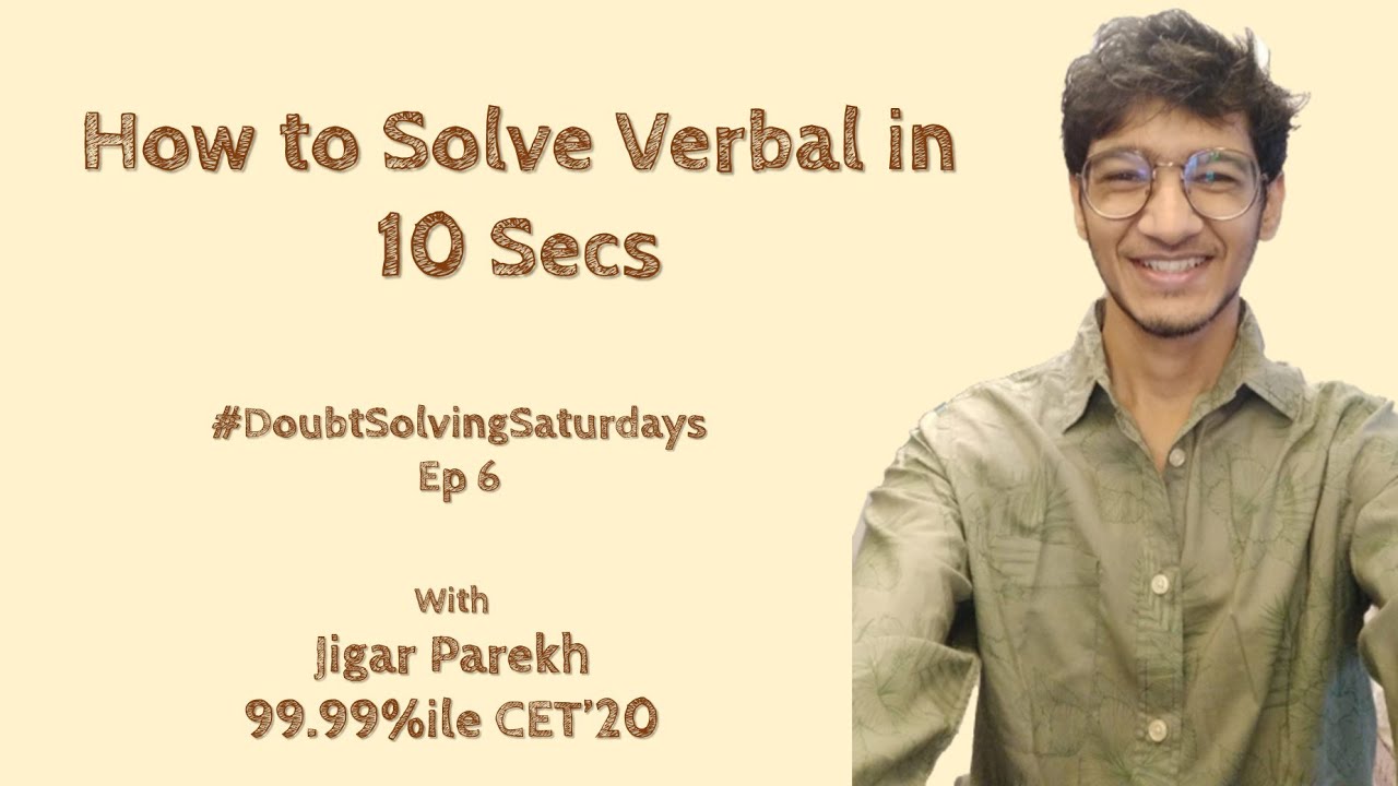 Solve VA in 10 seconds? | #DoubtSolvingSaturday Ep 6 | Sentence Correction Tricks | Jigar Parekh
