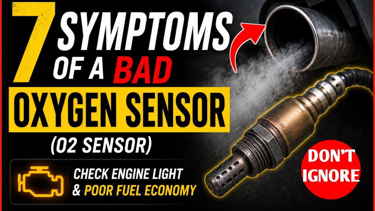 7 Symptoms of a Bad Oxygen Sensor (O2 Sensor) | Check Engine Light & Poor Fuel Economy
