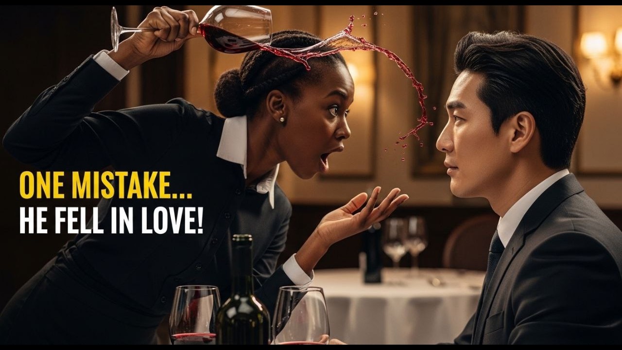 Black Waitress Accidentally Poured Wine On the Korean Mafia Boss - He Fell in Love With Her Instant