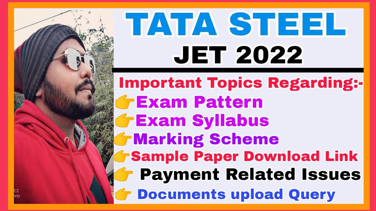 Tata Steel Jet 2022 Important Syllabus (All Branch) | Tata Steel JET 2022 Exam pattern | TA 2022