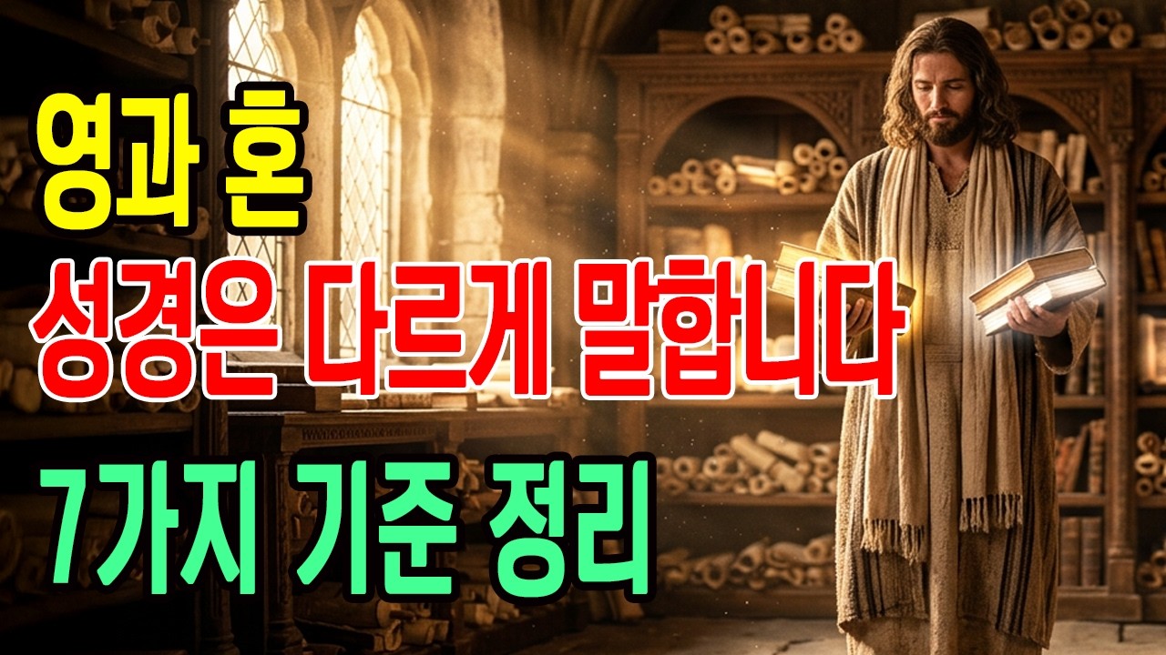영과 혼 구분 못하면 성경 해석 틀립니다 ｜ 7가지 핵심 차이