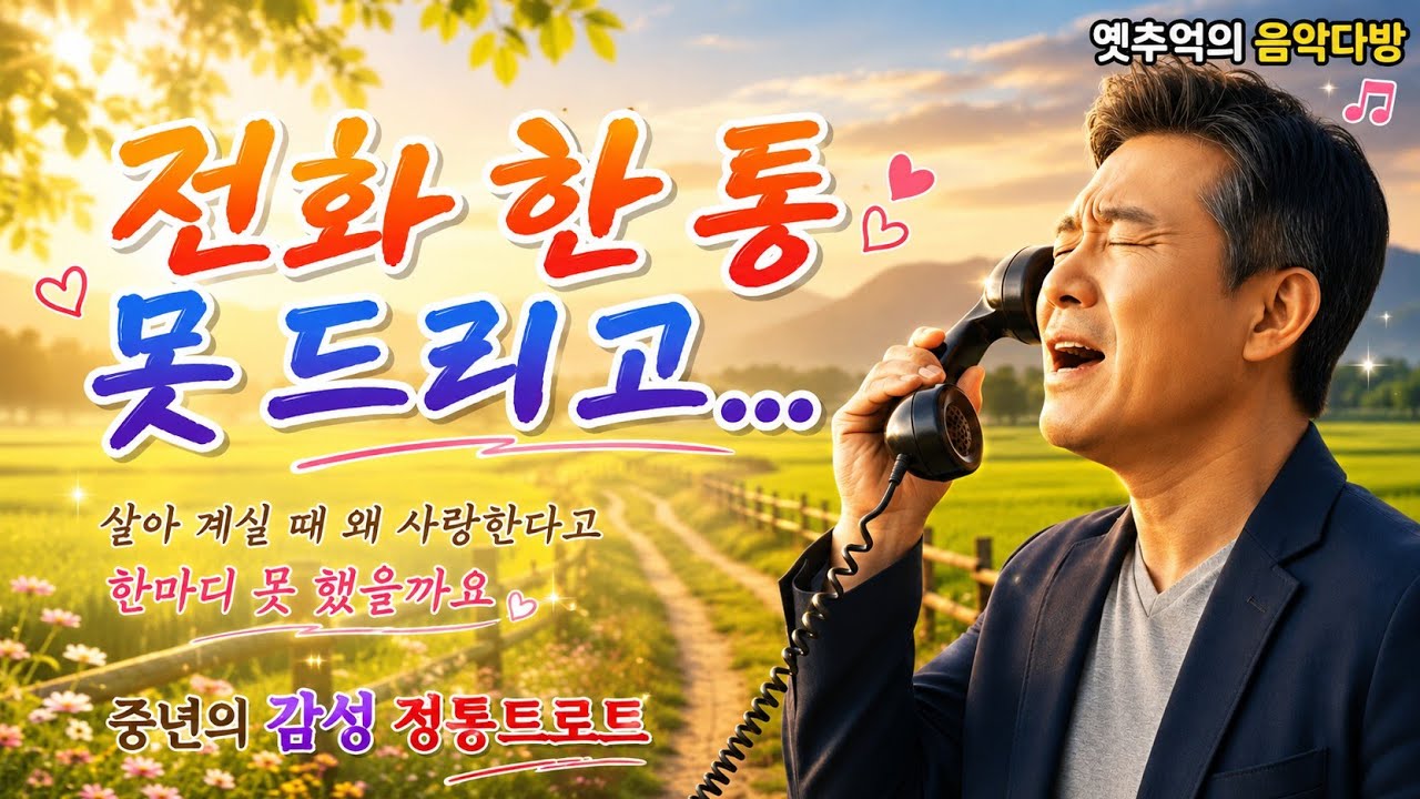전화 한 통 못 드리고 - 살아 계실 때 왜 사랑한다고 한마디 못 했을까요