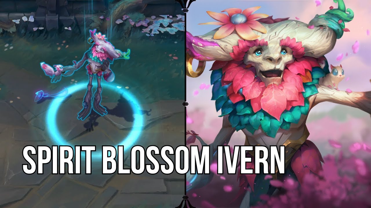 Spirit Blossom Ivern Skin Showcase | New Bard skin | League of Legends PBE - Preview
