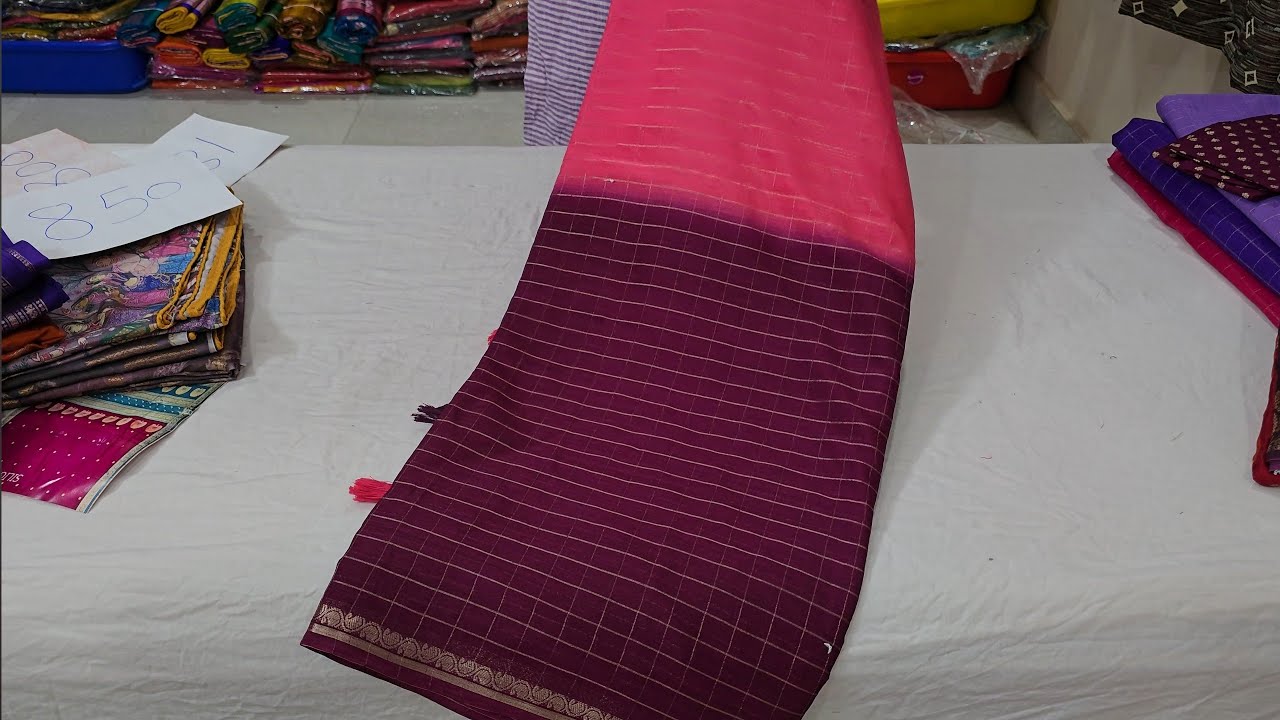 💥💥Double shaded chinon sarees 9642963150 ||