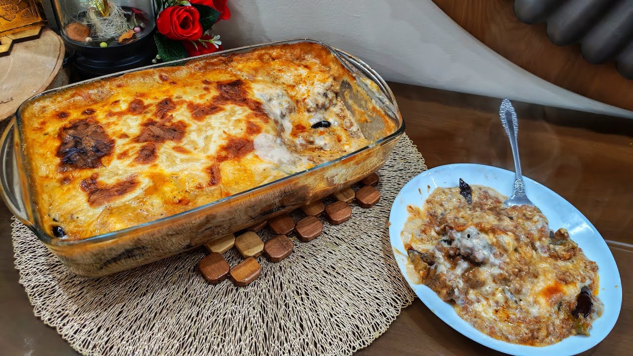 بتنجان بالبشاميل 😍الذ وصفة صحية للبتنجان❤