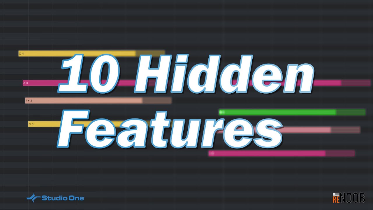 10 Hidden Features in Studio One | Autopan, Sidechain, Strumming, QWERTY, etc. | Studio One Tips