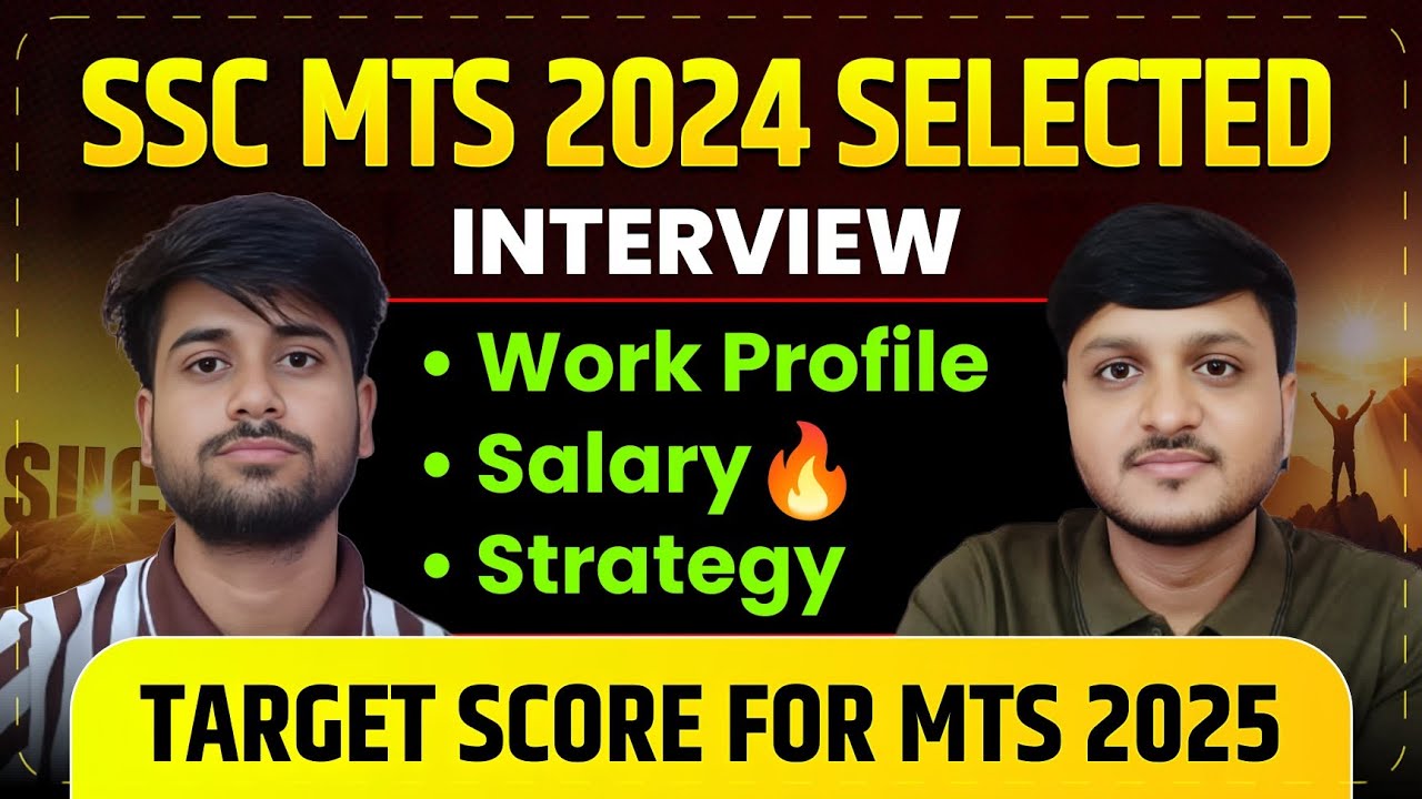 SSC MTS 2024 Selected Candidate Interview | Vikas Ahirwar | Work Profile, Salary, MTS 2025 Strategy