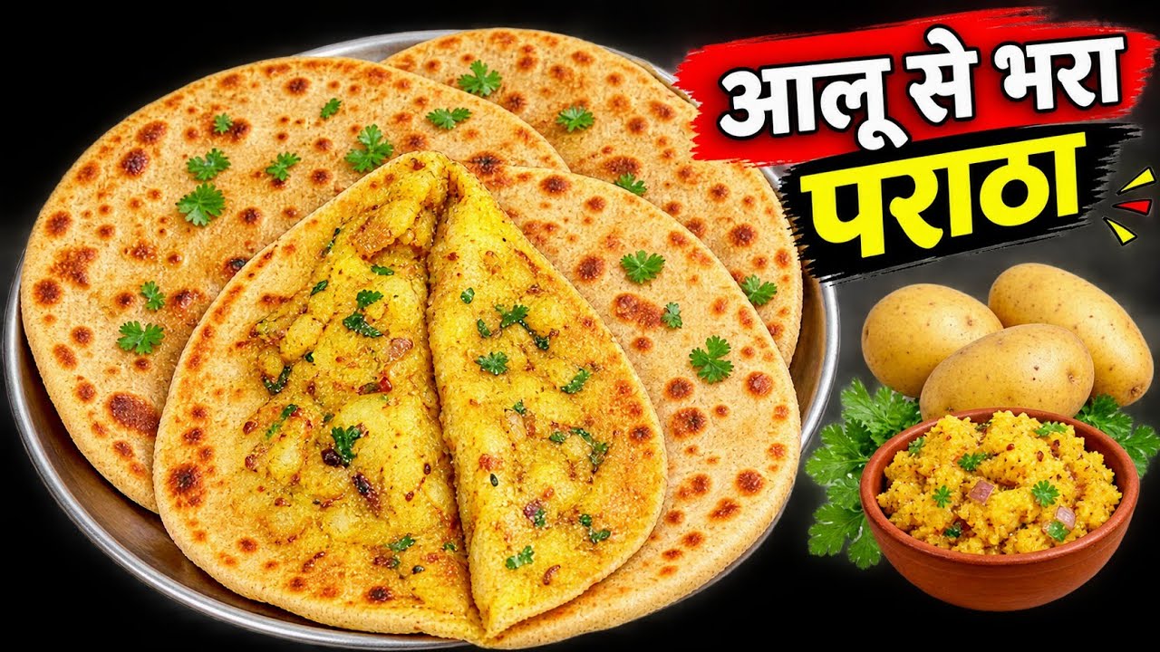 पहले कभी नहीं खाए होंगे ऐसे सॉफ्ट आलू पराठे 😋 | बिना फटे फूले-फूले पराठे