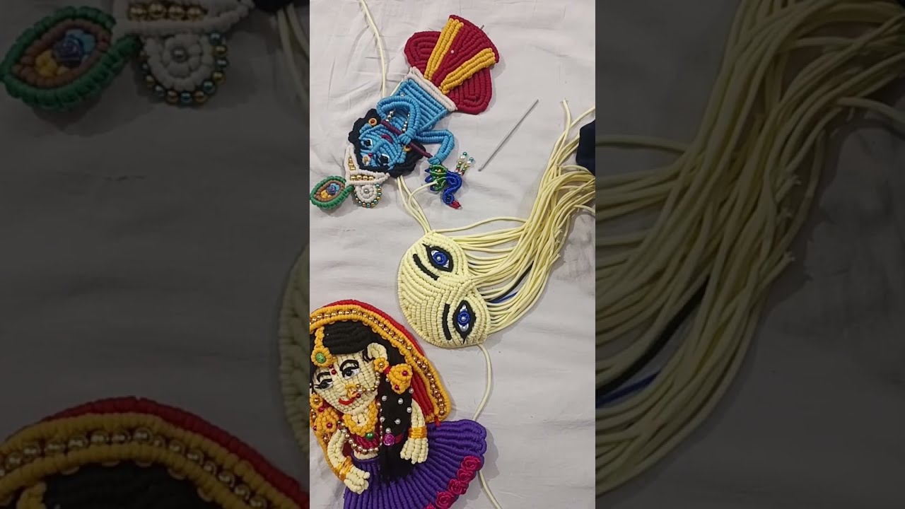 macrame little radha krishna is live!/macrame new wall hanging/#macrame/#shorts/#short/#yt/#ytshorts