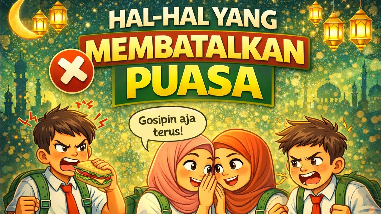 WAJIB TAHU!! 🧐Hal - hal Yang Membatalkan Puasa