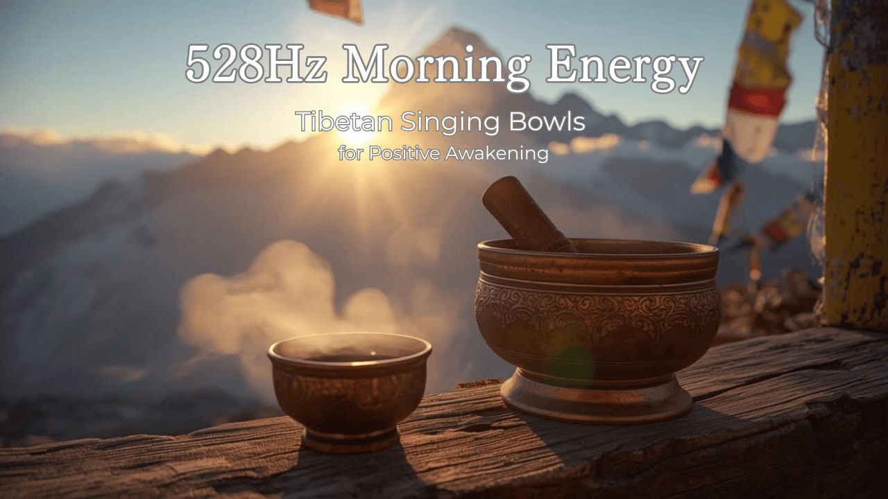 528Hz Morning Energy • Tibetan Singing Bowls for Positive Awakening
