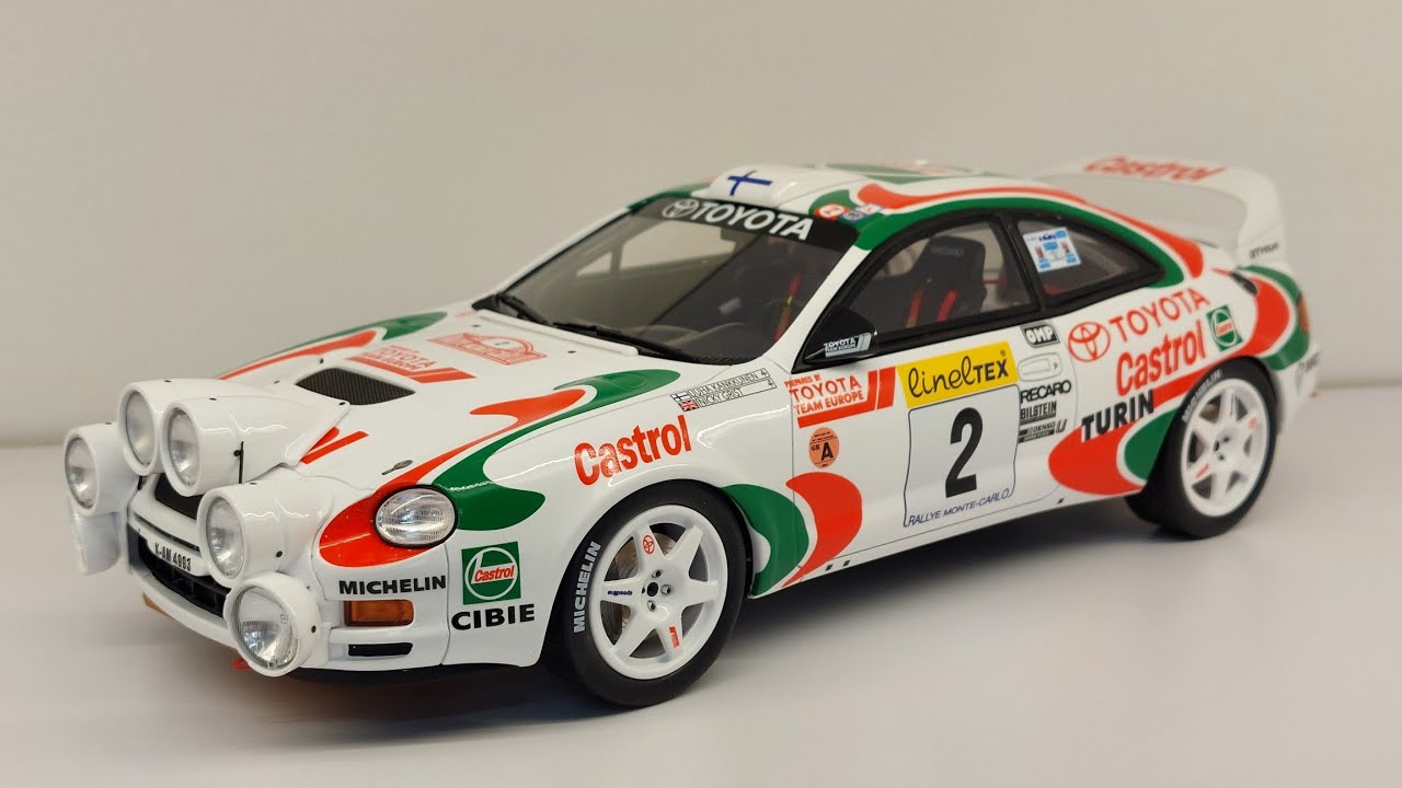 Toyota Celica Gt Four ST205 Rally Monte Carlo 1995 J.Kankkunen/Nicky Girst otto 1:18