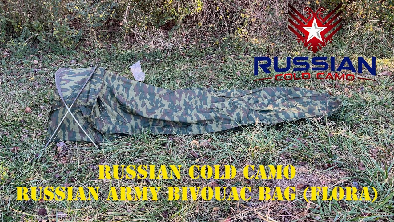Russian Cold Camo Russian Army Bivouac Bag (Russian Hooped Bivy)