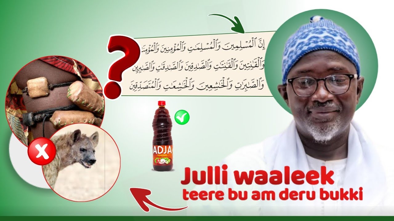 Question repose S. MBACKE ABDOU RAHMANE yeene ilimaam, julli waalek gallaaj.. miraas lu mata yitte..