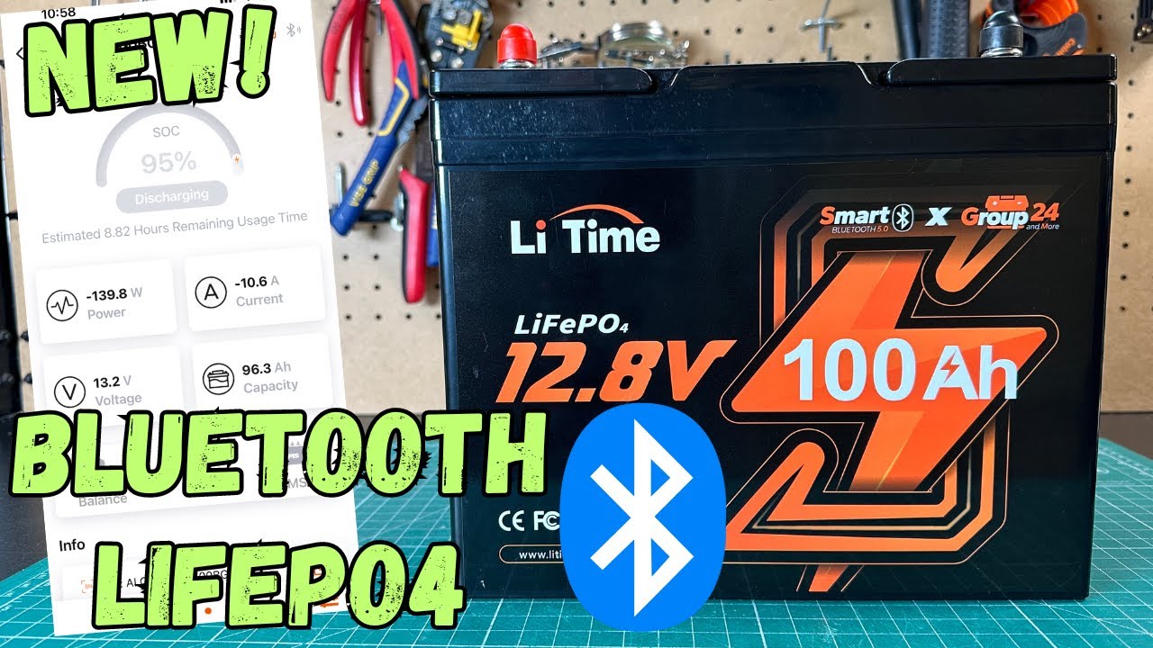 НОВЫЙ аккумулятор LiTime 100Ач LiFePO4 с Bluetooth!