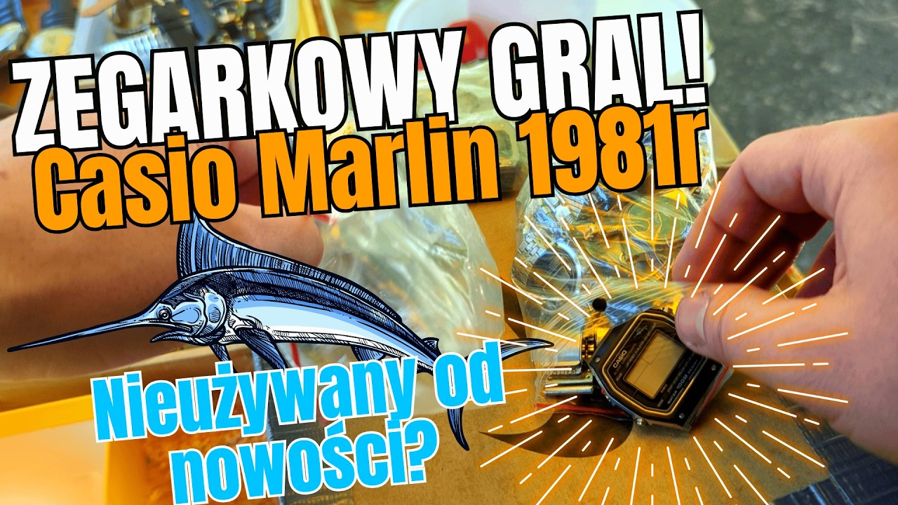 Jest MEGA RZADKIE Casio Marlin a SPRZEDAWCY Nie ma! Będzie TANIO, DROGO? Vintage Casio  Super Stan