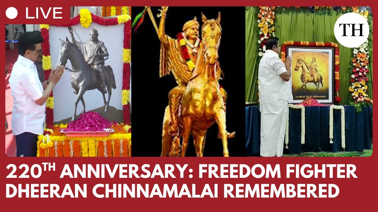 Tributes paid for Tamil freedom fighter Dheeran Chinnamalai on his 220th death anniversary