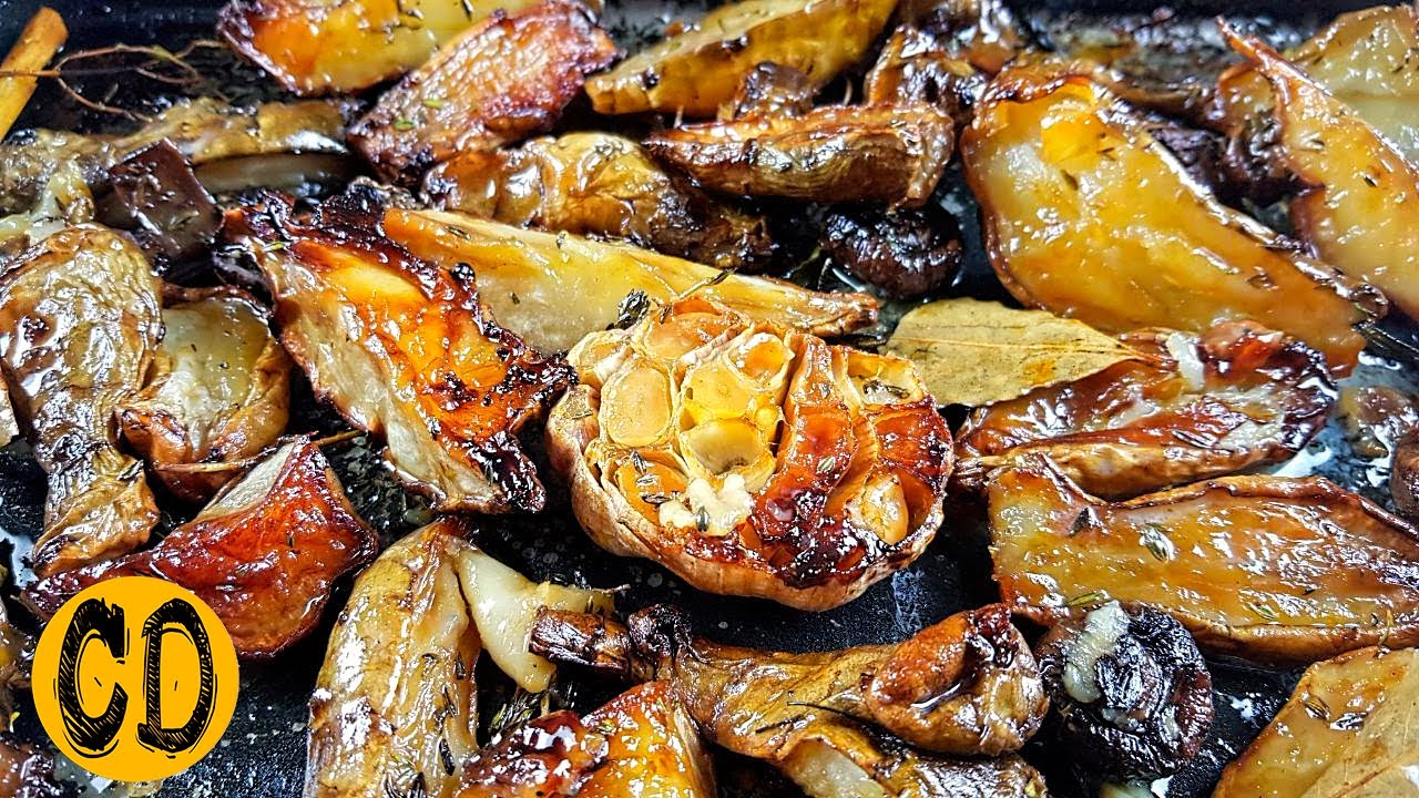 Jak gotować Słonecznik bulwiasty (Topinambur) Smażone topinambury z grzybami i czosnkiem Cooking Day