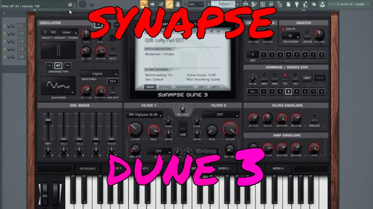 SYNAPSE DUNE 3 DEMO PRESETS