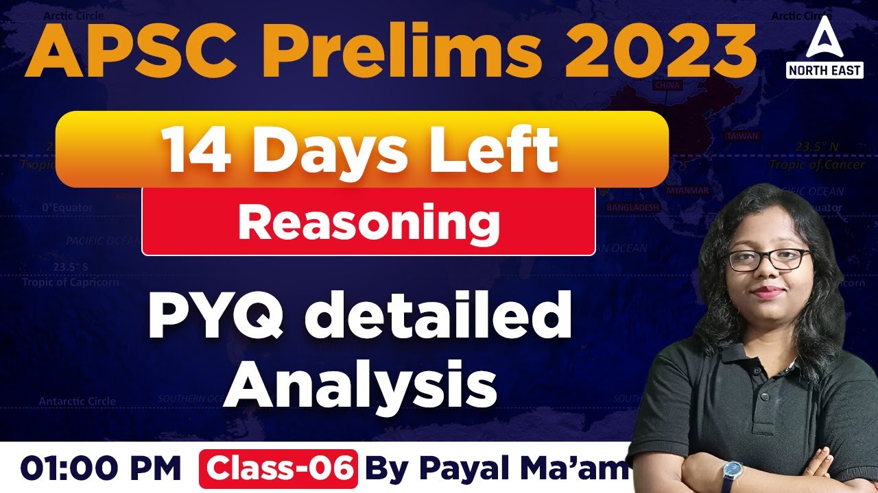 APSC Reasoning Classes | APSC CSAT Reasoning Previous Year Questions | Class 6