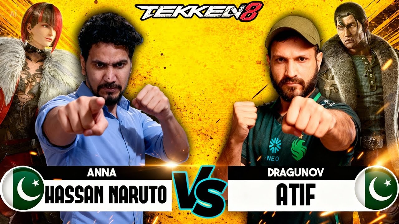 HASSAN NARUTO (Anna) vs ATIF (Dragunov) ➤ Tekken 8 Pro Match - Rank - Combos - Gameplay