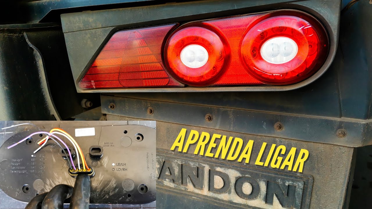 Como ligar LANTERNA de LED RANDON, e DEFEITO comum nas CARRETAS