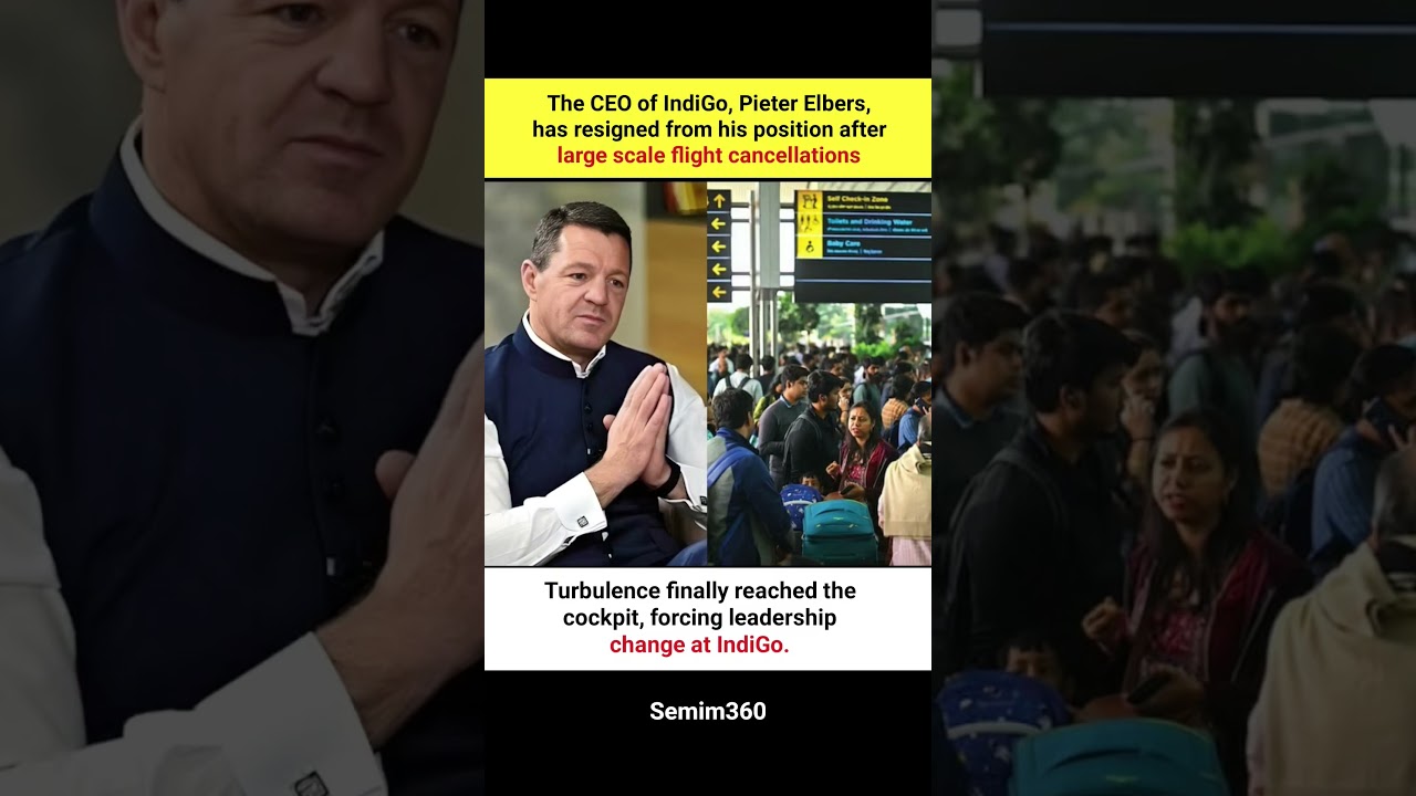 IndiGo CEO Pieter Elbers Resigns After Flight Cancellation Chaos #trending #ytshorts