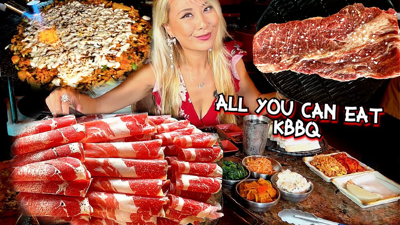 HOW MUCH KBBQ CAN I EAT - Hae Jang Chon in Los Angeles, CA!! #RainaisCrazy @Raina Huang