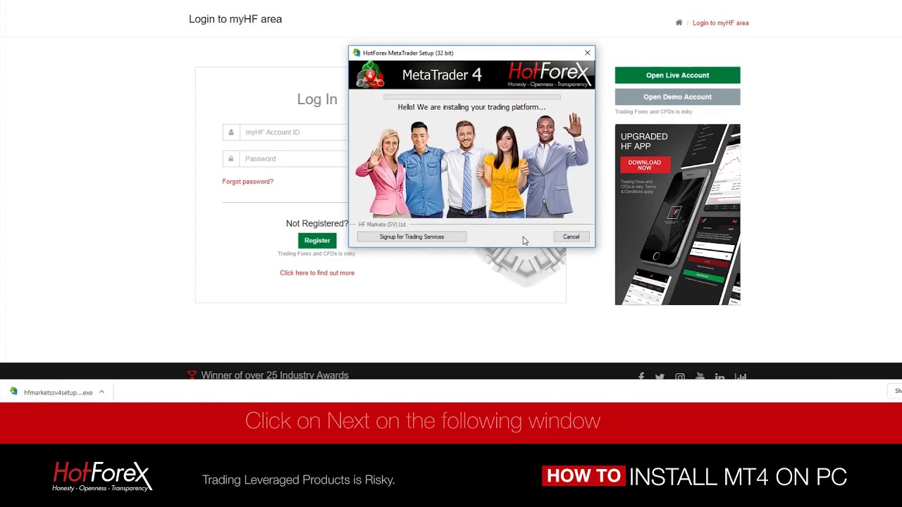 Hotforex mt4 on Desktop