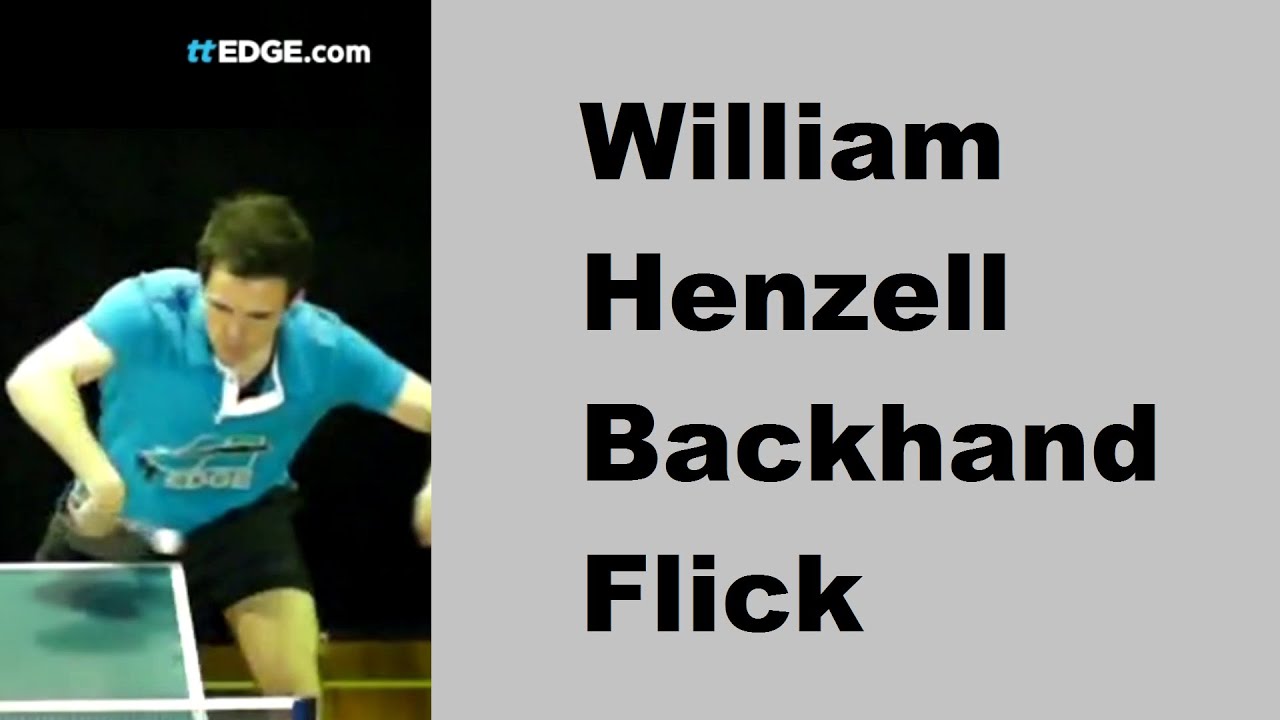 William Henzell Backhand Sidespin Flick Tutorial  - Table Tennis