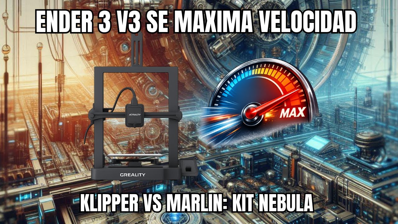 ⏱️Ender 3 V3 SE: Marlin vs Klipper MÁXIAMA VELOCIDAD (Benchy)