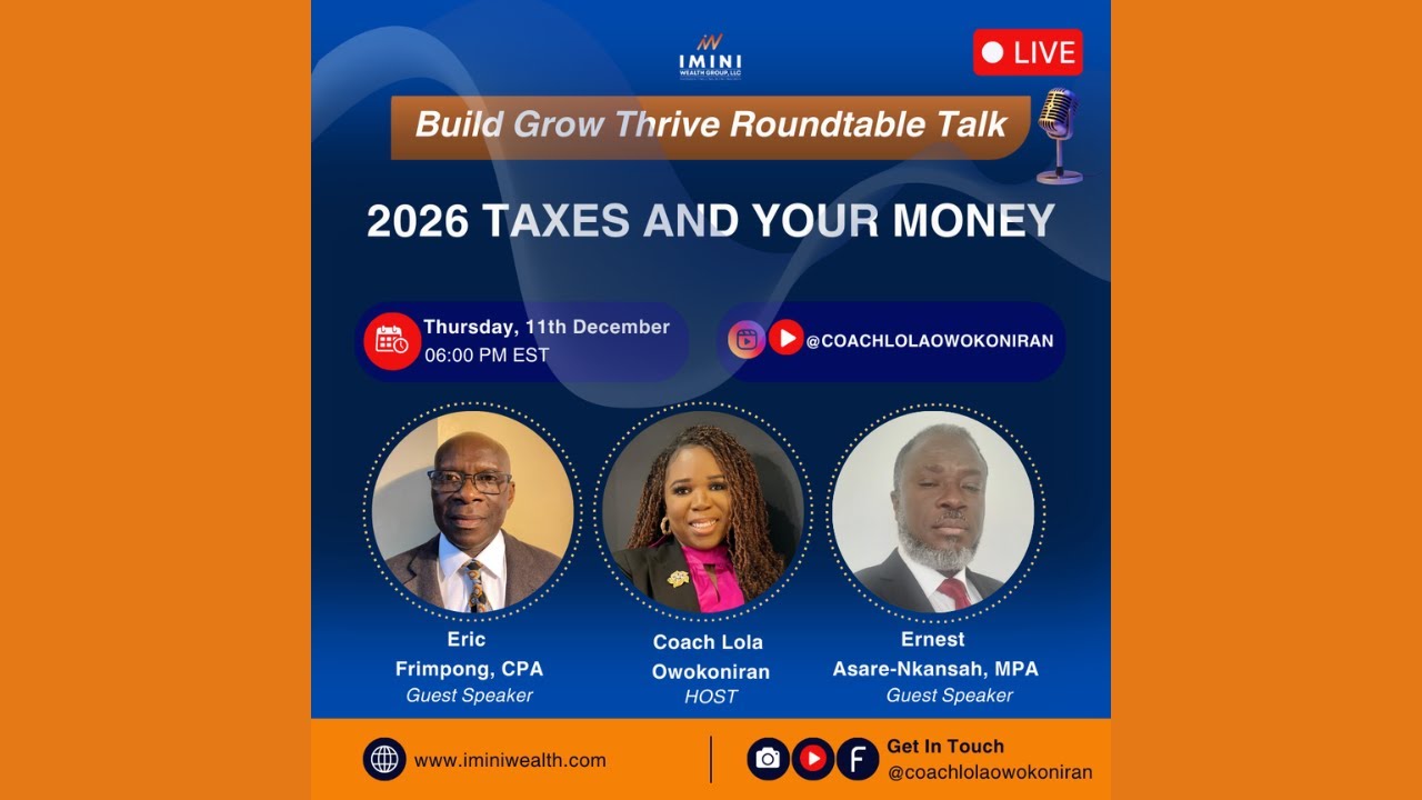 Build Grow Thrive Roundtable Talk: 2026 Taxes & Your Money | Live with Tax Experts